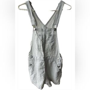 Aritzia TNA Overalls Striped Shorts
